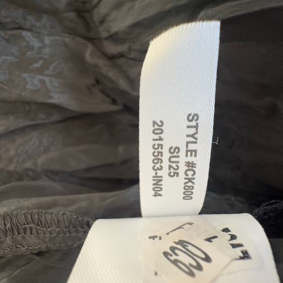 J. Crew Women's Palermo Dress in Viscose-Blend Crinkle Black Size Large NWT - Picture 10 of 15